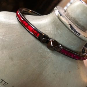 Rhinestone bangle bracelet